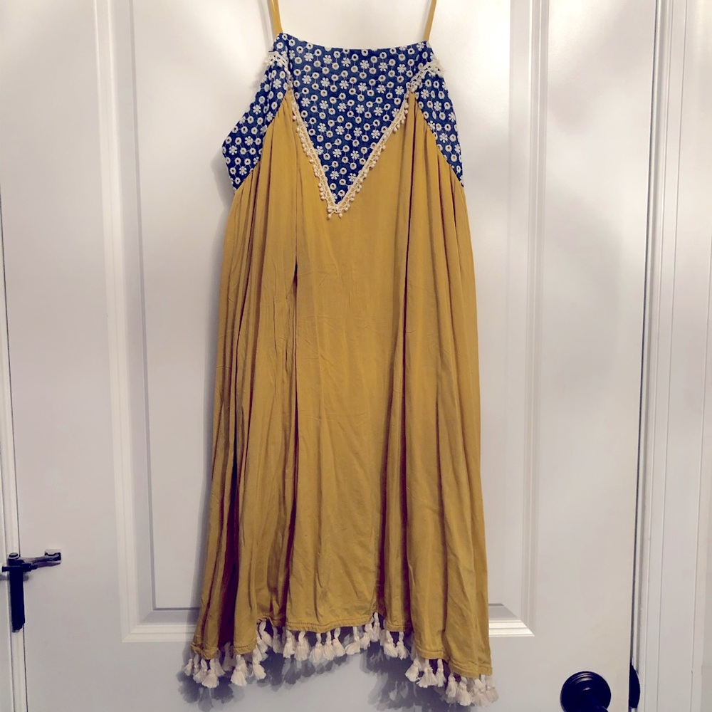 Spaghetti strap boho dress